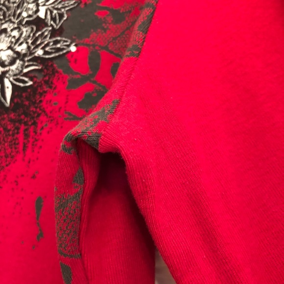 Style & Co. Sport Red Long Sleeve Knit Top L - Picture 6 of 8